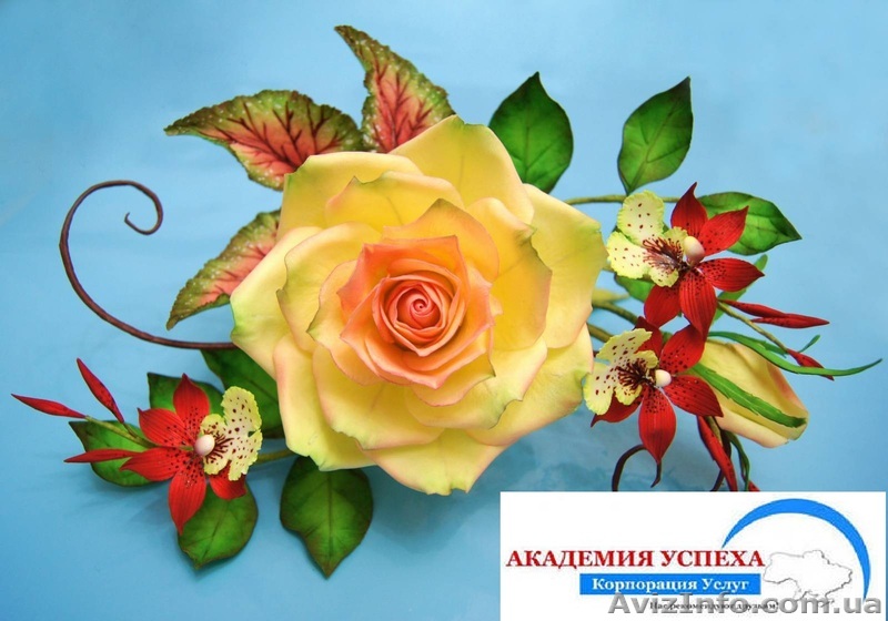 Сахарные цветы. Английская техника. Обучение с нуля. - <ro>Изображение</ro><ru>Изображение</ru> #1, <ru>Объявление</ru> #961666