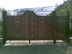 Откатные и распашные ворота калитки забор из профнастила - <ro>Изображение</ro><ru>Изображение</ru> #4, <ru>Объявление</ru> #249978