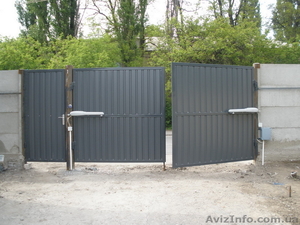 Откатные и распашные автоматические ворота калитки забор из профнастила.  - <ro>Изображение</ro><ru>Изображение</ru> #4, <ru>Объявление</ru> #283848