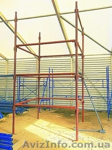 Cтроительные леса для кирпичной кладки.