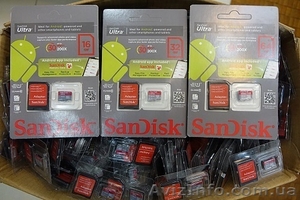 Карты памяти micro sd 8,16,32,64GB 10 Class SanDisk - <ro>Изображение</ro><ru>Изображение</ru> #1, <ru>Объявление</ru> #1096383