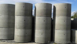 Бетонные кольца жби  цена размеры