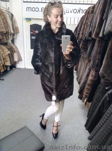 Шикарная норковая шуба кимоно