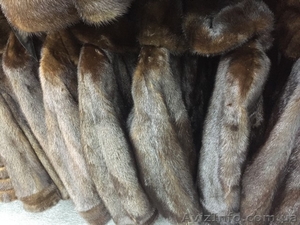 Норковый полушубок черный M L
