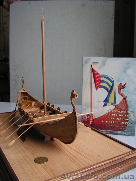 Модель древнеславянской ладьи 9-10 веков. - <ro>Изображение</ro><ru>Изображение</ru> #3, <ru>Объявление</ru> #272716