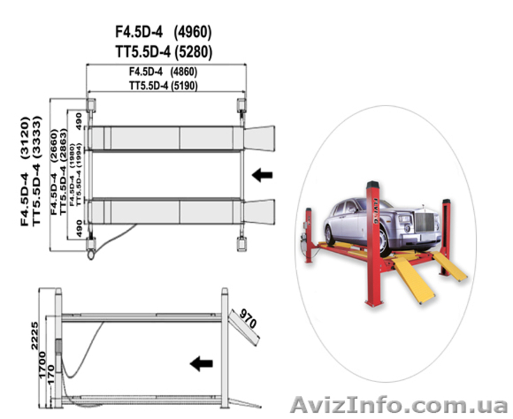 Flying S4D-2 . Подъемник двухстоечный, электро гидравлика 4 т.  - <ro>Изображение</ro><ru>Изображение</ru> #7, <ru>Объявление</ru> #375206