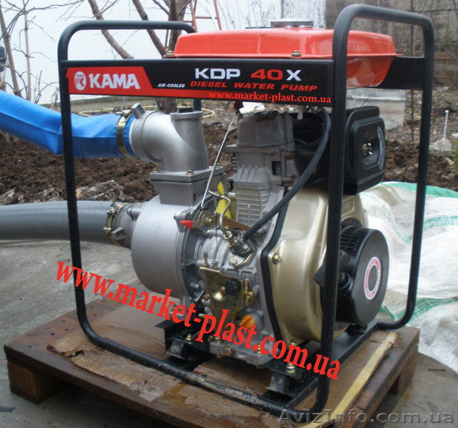 Мотопомпа дизельная кама KDP 40X для капельного полива	 - <ro>Изображение</ro><ru>Изображение</ru> #3, <ru>Объявление</ru> #881051