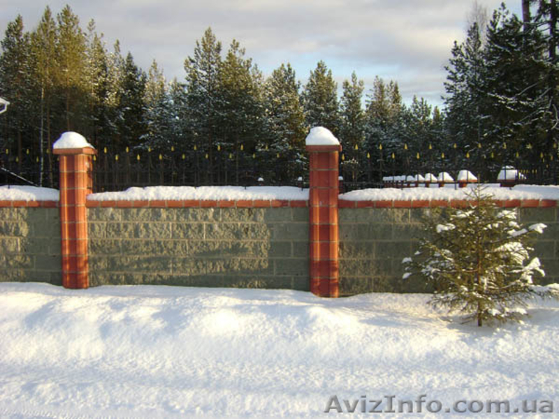 Шлакоблок для столбов забора Херсон Столбовой блок декоративный - <ro>Изображение</ro><ru>Изображение</ru> #6, <ru>Объявление</ru> #1247207