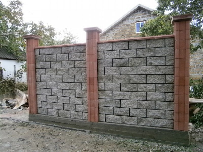 Шлакоблок заборный Херсон Блоки для забора камень - <ro>Изображение</ro><ru>Изображение</ru> #4, <ru>Объявление</ru> #1247210