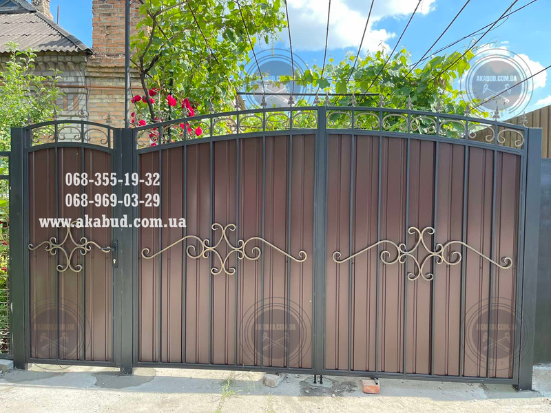 Розпашні ворота, відкатні ворота, навіс, альтанка, паркан, перила - <ro>Изображение</ro><ru>Изображение</ru> #3, <ru>Объявление</ru> #1737694